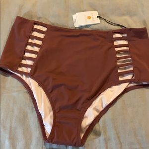 Target Shade and Shore high waisted bikini bottom